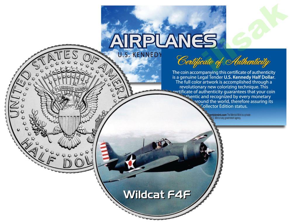 50 центов США,Самолет Wildcat F4F