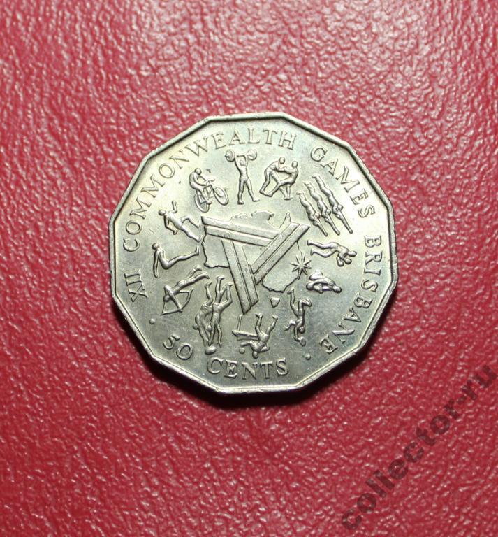 Австралия 50 центов 1982г XII Игры Содружества