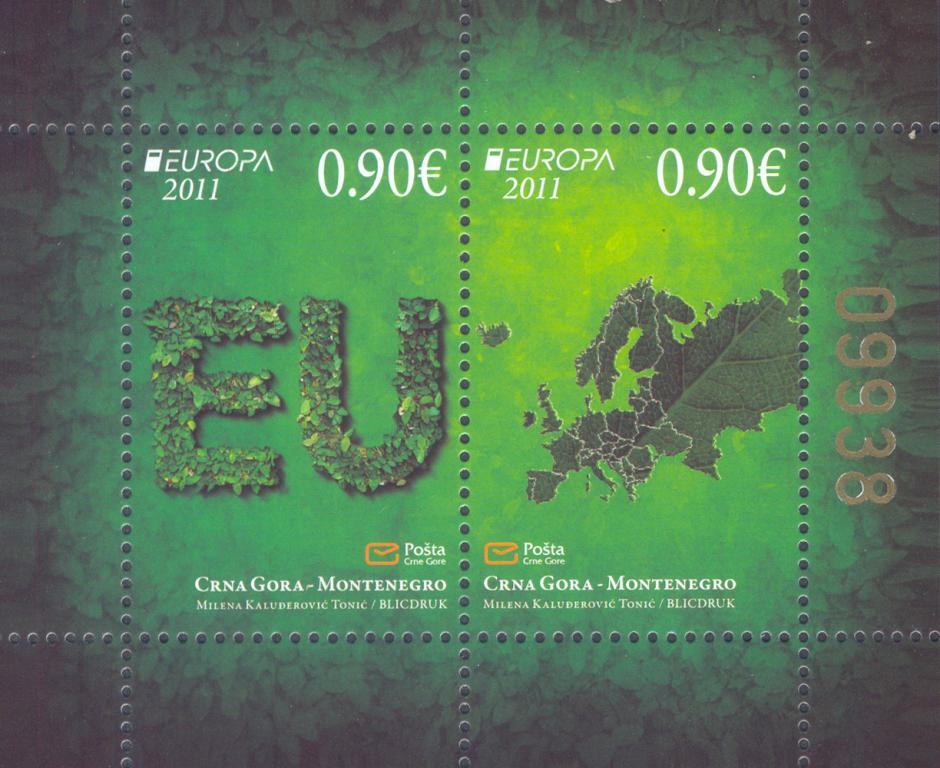 Черногория 2011 Лес Европа СЕПТ блок**