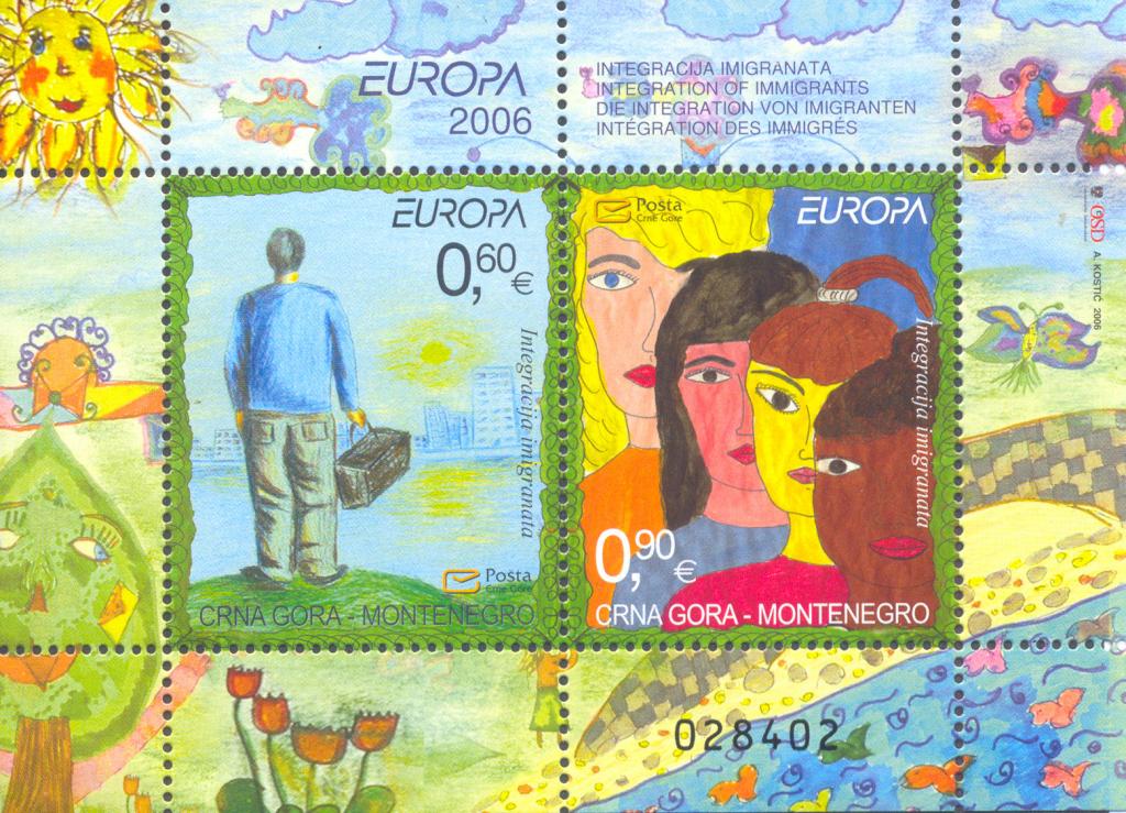 Черногория 2006 Интеграция Европа СЕПТ СЕРТ блок**