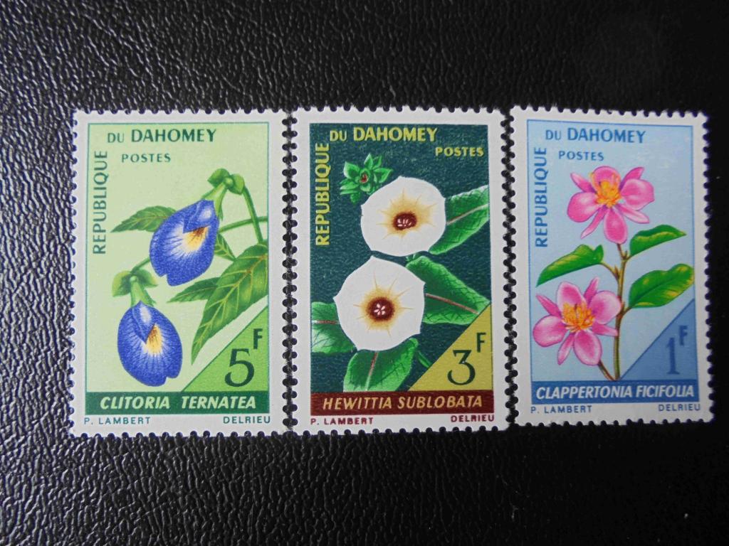 Почтовые марки. Дагомея1967 ГОД **фЛОРА