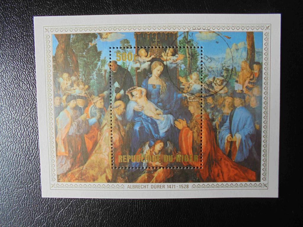 ПОЧТОВЫЙ БЛОК.НИГЕР 1979 ГОД* ЖИВОПИСЬ.