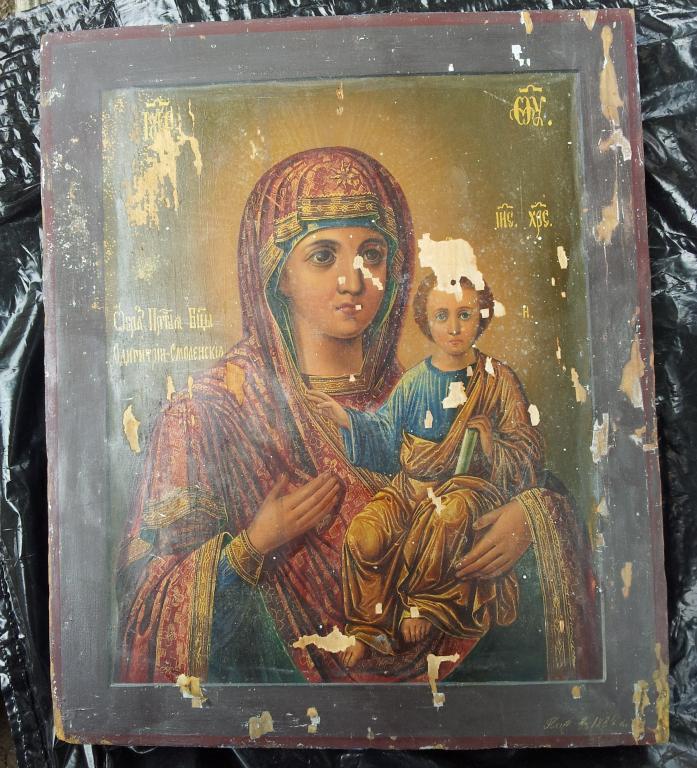 Икона Богоматерь Смоленская. С датой написания !!!