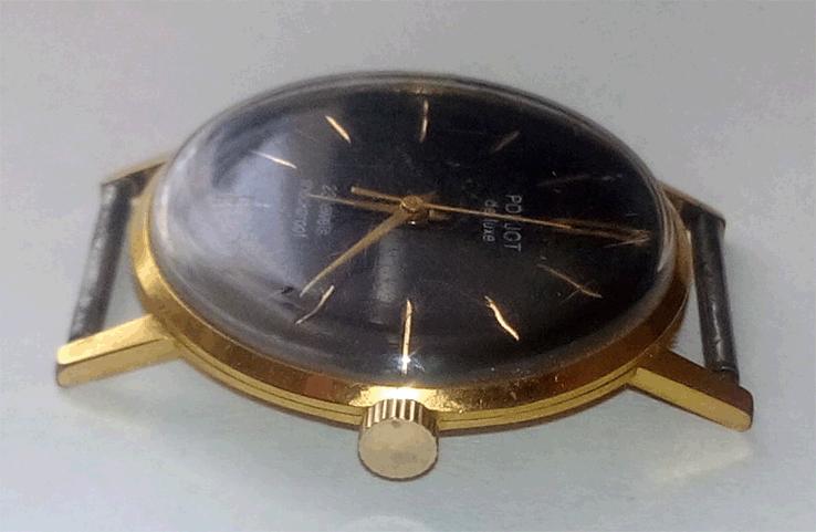 советские мужские механические часы Poljot De Lux 23 Jewels Shockproof