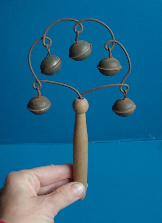 Антикварная ПОГРЕМУШКА с БУБЕНЦАМИ до 1917года