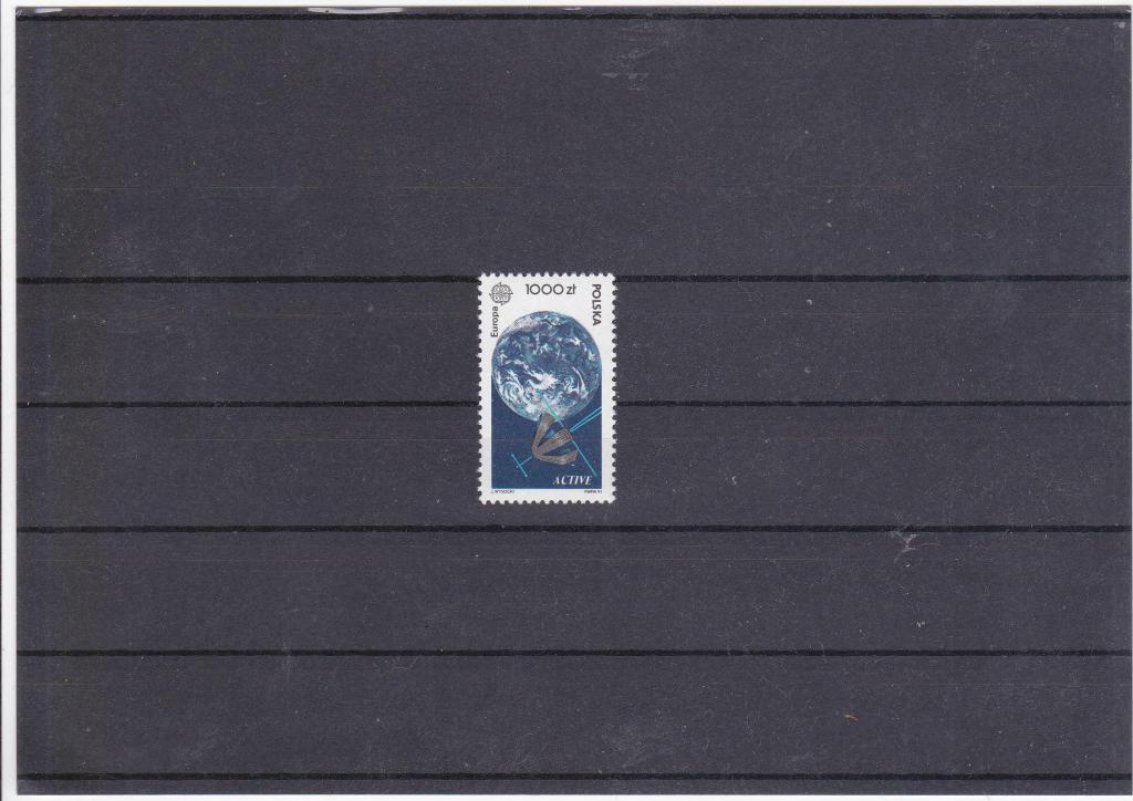 ПОЛЬША КОСМОС ЕВРОПА СЕПТ 1991 MNH**