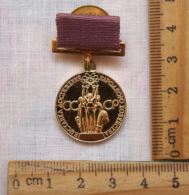 Медаль  За успехи в народном хозяйстве СССР  ВДНХ СССР    ( 46 )