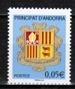 Андорра Франц. 2012 Герб Символы княжества Стандарт 1м**
