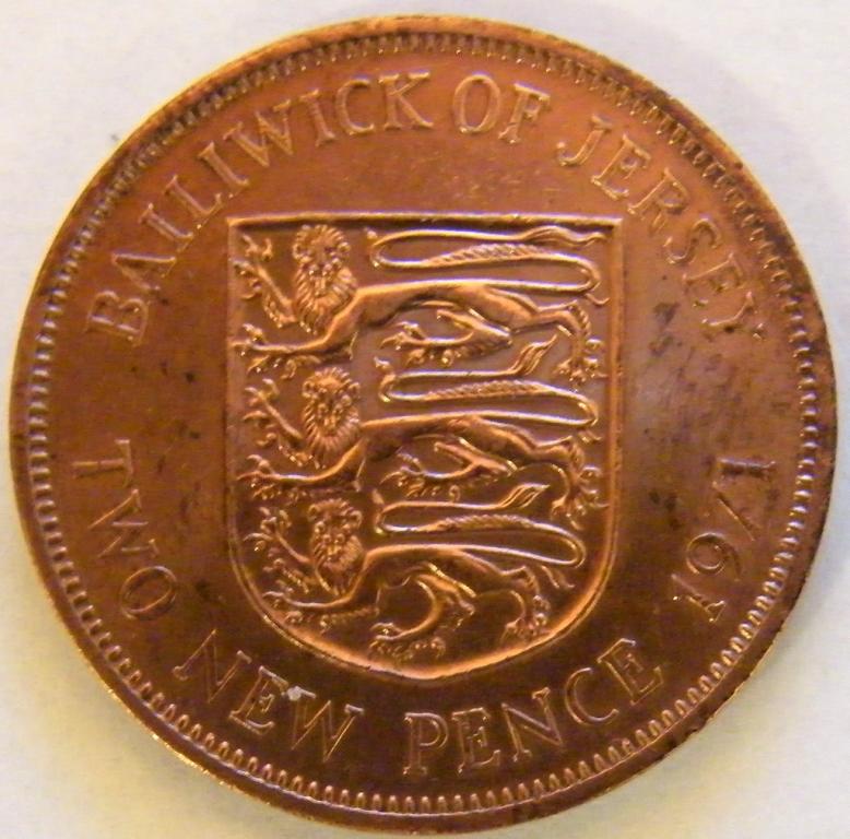 Джерси 2 новых пенса 1971 года