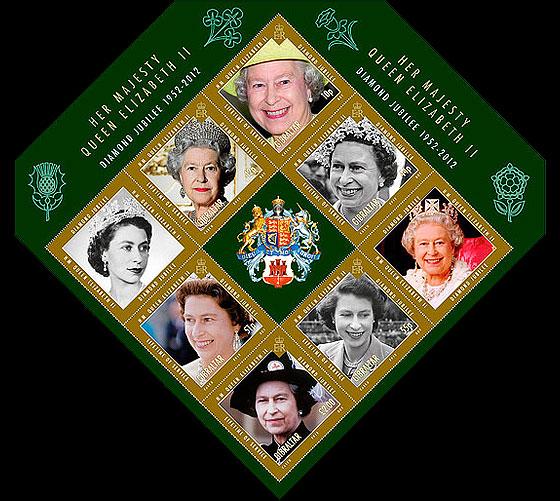 Гибралтар 2012 Королева Елизавета-2 Персоналии м/л**