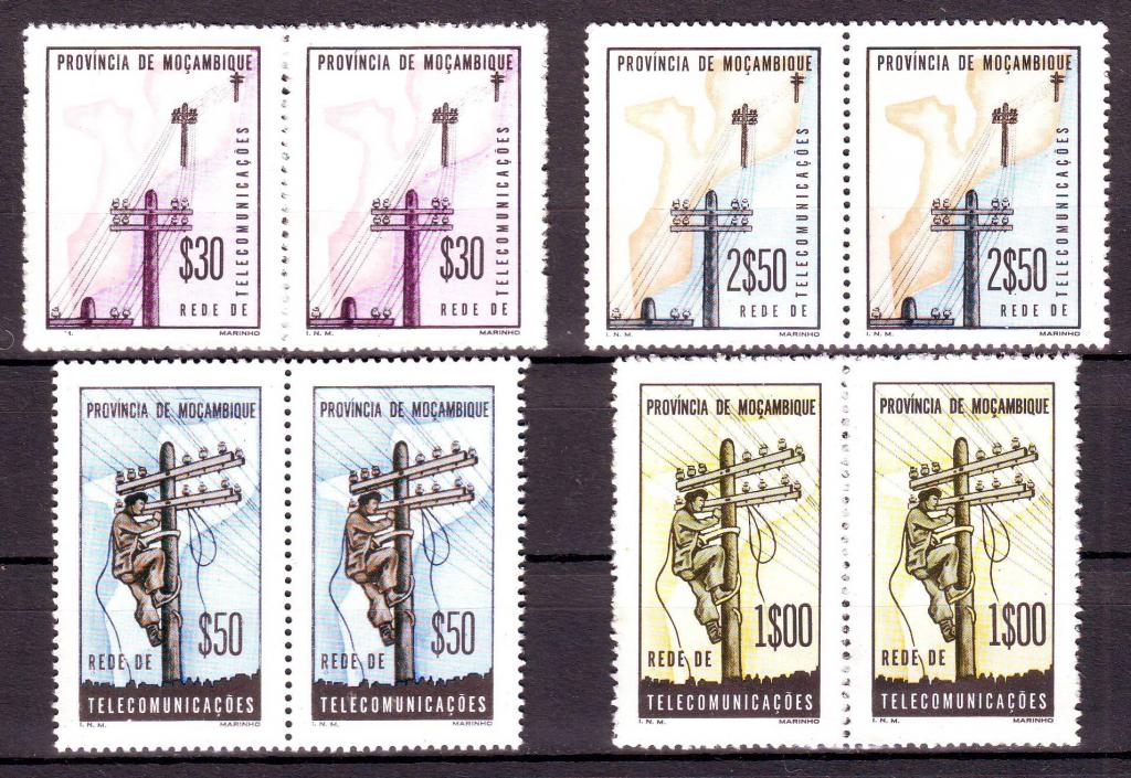 Мозамбик (Порт.) Zwangszuschlagsmarken. Mi №66-69 серия 1965г. (MNG)