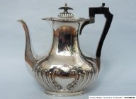 ЗАВАРНОЙ ЧАЙНИК СЕРЕБРО 925 пробы вес 761 гр. АНГЛИЯ 1897 год