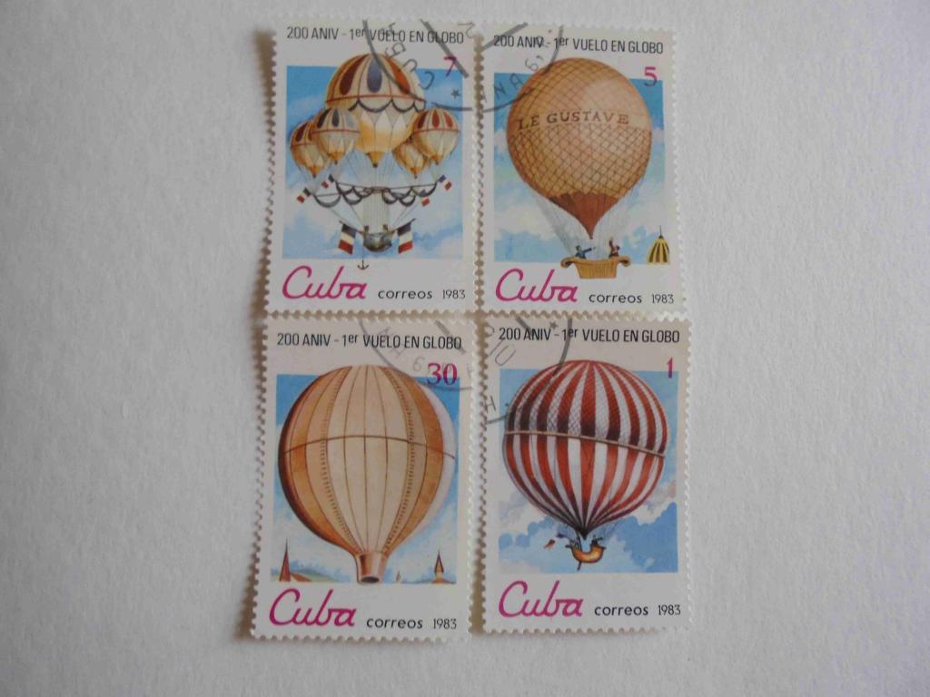 ПОЧТОВЫЕ МАРКИ.КУБА 1983 ГОД * ТРАНСПОРТ.