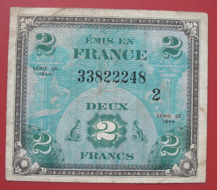 2 франка 1944 года, для окуп.зон Германии (248) 1