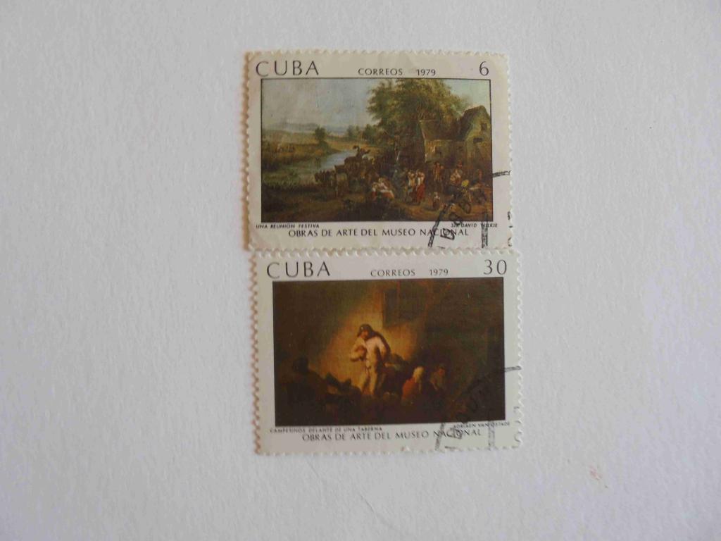 ПОЧТОВЫЕ МАРКИ.КУБА 1979 ГОД *ЖИВОПИСЬ.