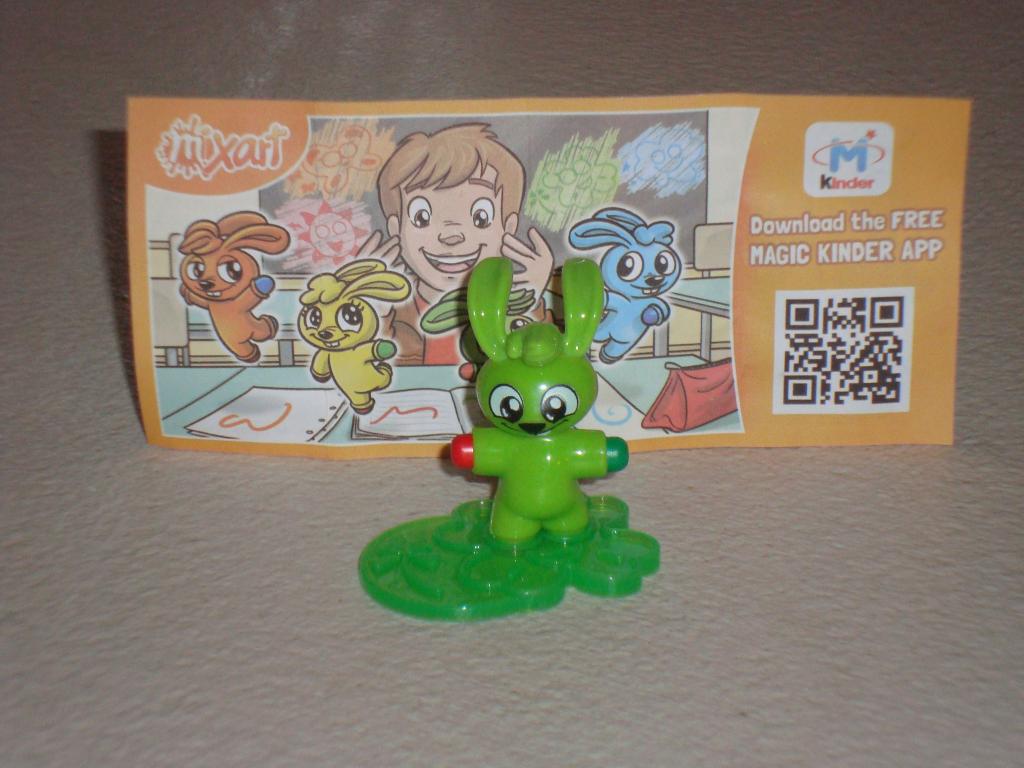 Kinder MIXART новый+вкладыш FS054 заяц мелок  карандаш