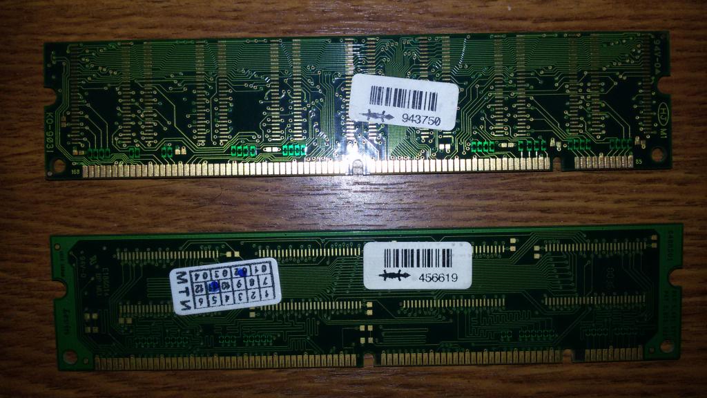 ОЗУ SIMM PC133 128мб (2планки)