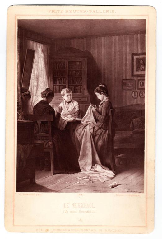 Кабинетное фото. Фриц Рейтер (Fritz Reuter) Открытка. СОСТОЯНИЕ! 1878 г. Изд. F. Bruckmann.