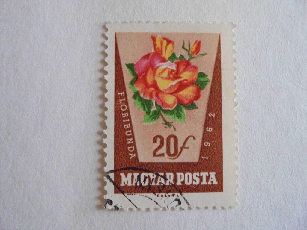 ПОЧТОВАЯ МАРКА.ВЕНГРИЯ 1962 ГОД * ФЛОРА.