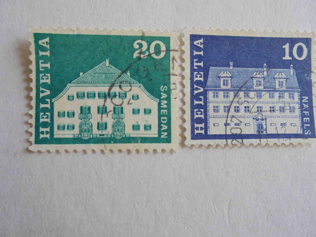 ПОЧТОВЫЕ МАРКИ. НЕЛВЕТИЯ 1960 ГОД * АРХИТЕКТУРА.