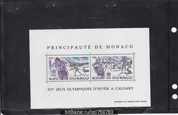 Монако,1988,бл.38**Спорт:ЗОИ