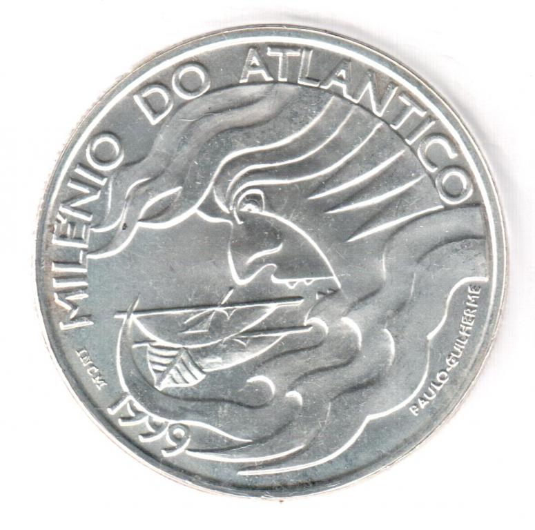 Португалия, 1000 эскудо, 1999, корабль, UNC