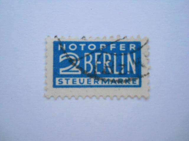 NOTOPFER 2 BERLIN Stelermarke