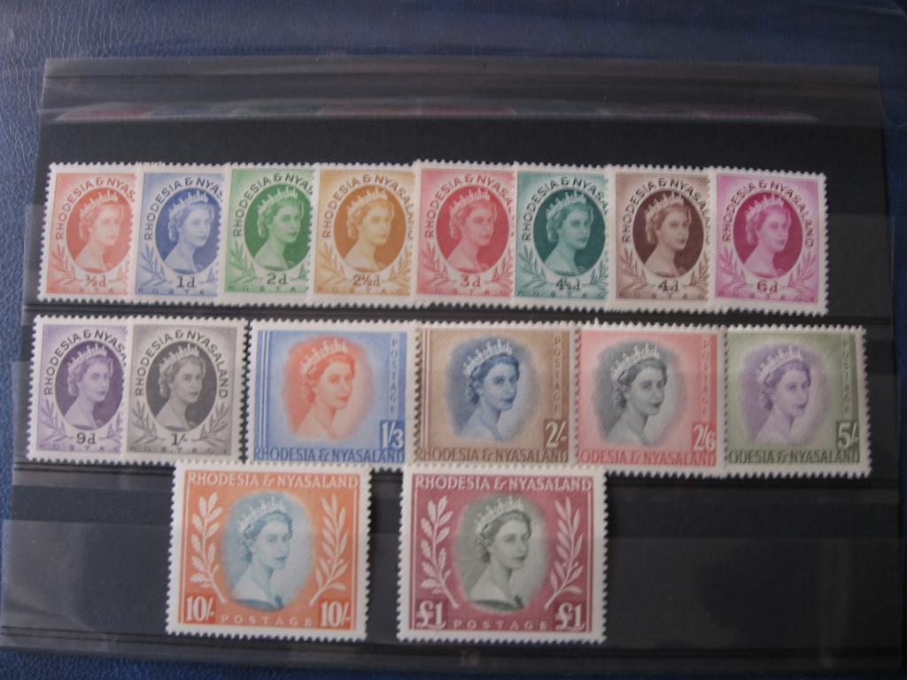 Rhodesia Nyasalend 1954 year sg 1-16 MVLH OG