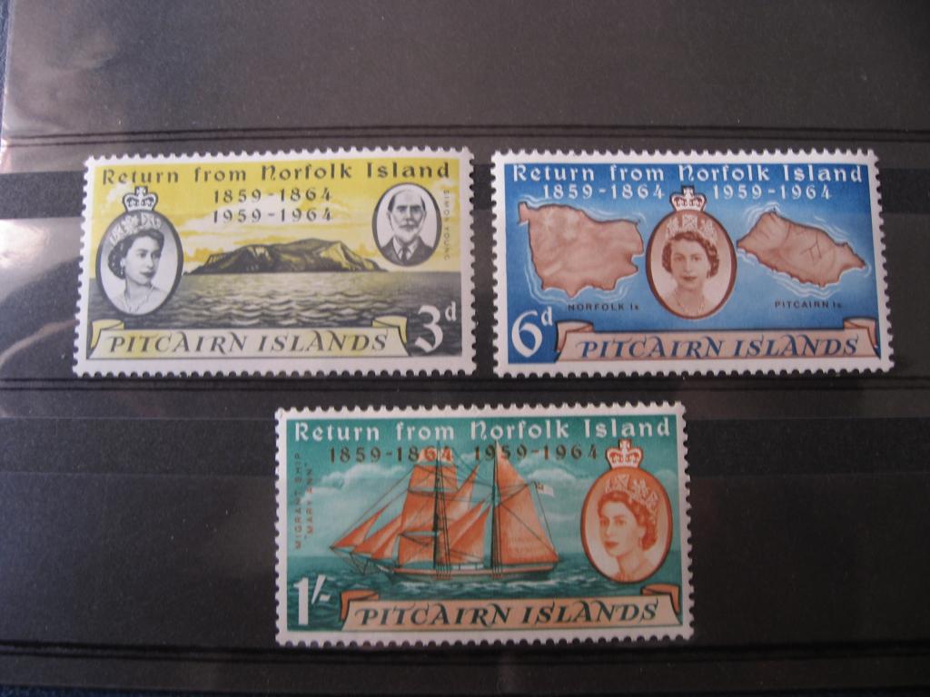 Pitcarn islands 1961 year  sg 29-31  MNH OG