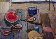 КУКУЙЦЕВ В.В. "ПОЛЕВОЙ СТАН". 1954.