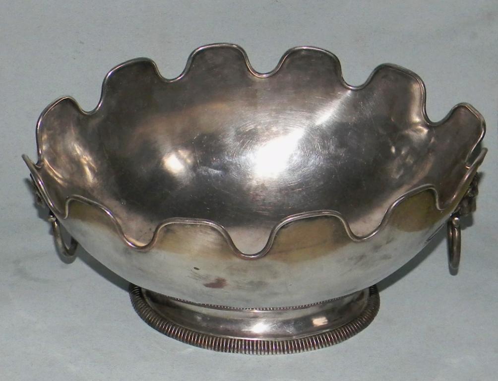 ваза (рюмочная передача), медь, серебрение, Европа, к. XIX в.