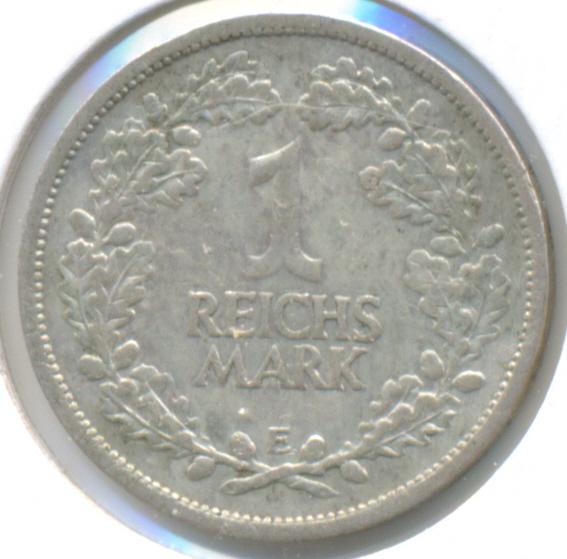 Веймар 1 марка 1925 E 42.73.05