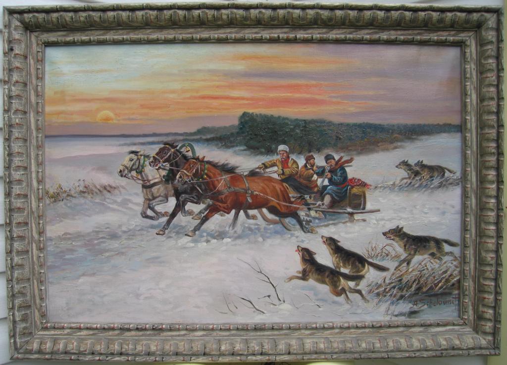 Три картины худ Афанасий Иван Шелоумов 1892-1983гг