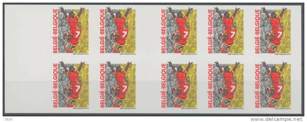 Бельгия Футбол ЧЕ-2000, буклетная полоска б/з