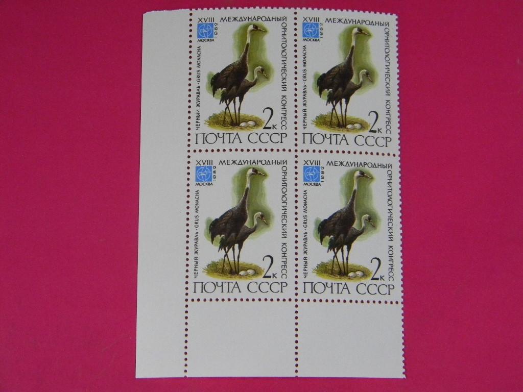 1982 СССР XVIII Международный орнитологический конгресс 5231** кварт