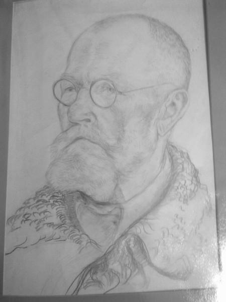 Якушева А.И. (1900 -1986) Портрет мужчины (1930)