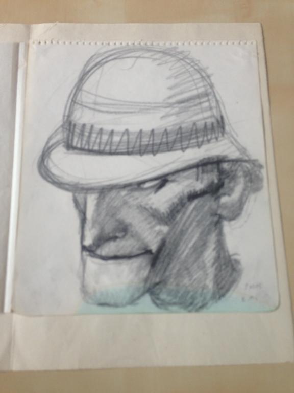 Кольцов С.В.(1892-1951) Мужчина в шлеме