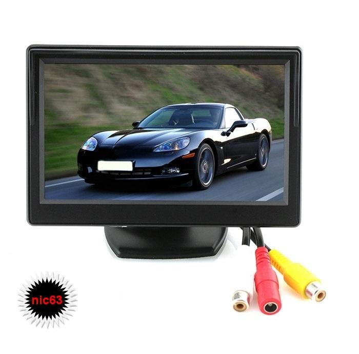 ЦВЕТНОЙ авто МОНИТОР 5&quot; LED +защитный козырек 