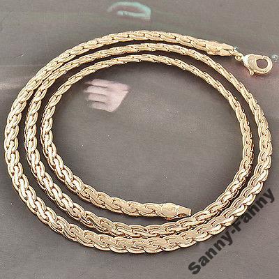 Цепь мужская 60 см. Real Gold Filled 14К