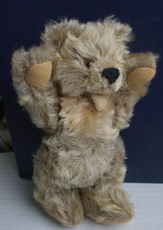 Старинный  МИШКА медведь мех фетр ГДР