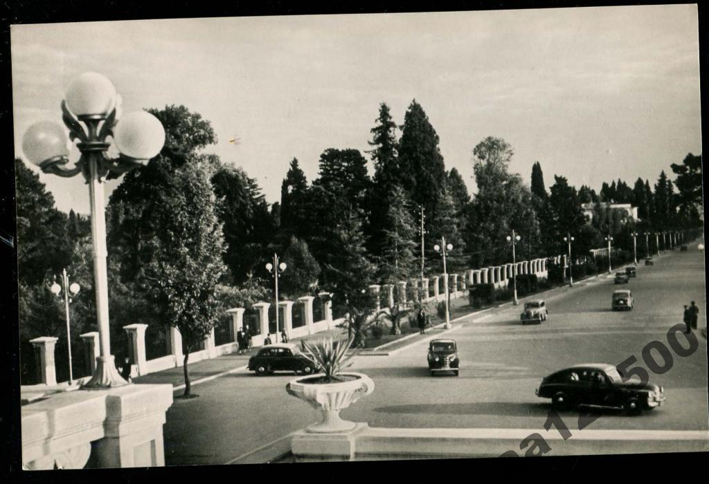 913 Кавказ Сухуми ул Ленина автомобиль 1958 тир 5 