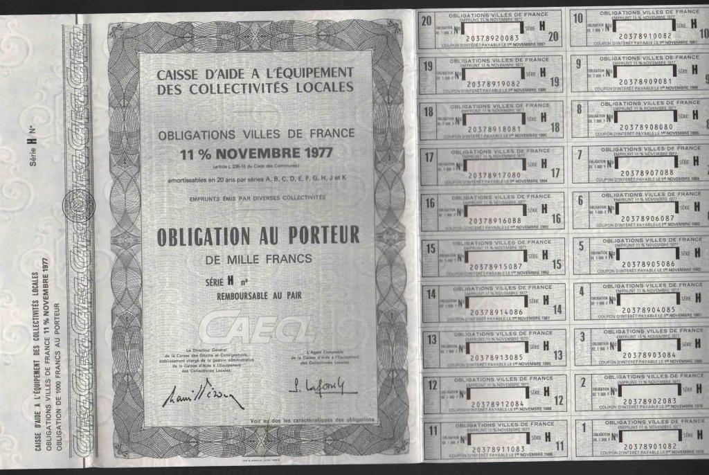 Образец SPECIMEN Франция 1977 H Помощь фонду местн 