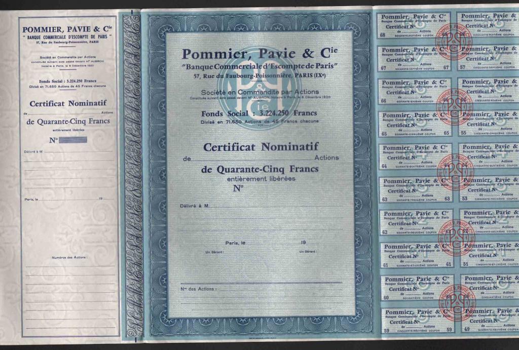 Образец SPECIMEN Франция Коммерческий Банк 2 