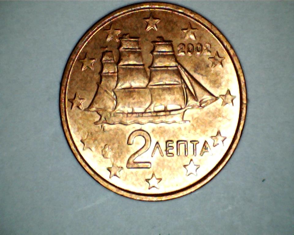 2 евроцента Греция 2002(Греческий монетный двор)