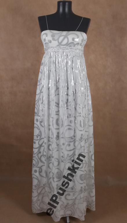 AQUA шелковое платье - макси, 42, оригинал 