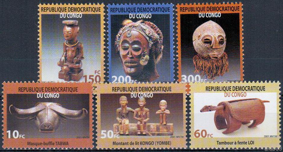 Конго 2002 Местное искусство Статуэтки Фигурки с6м 
