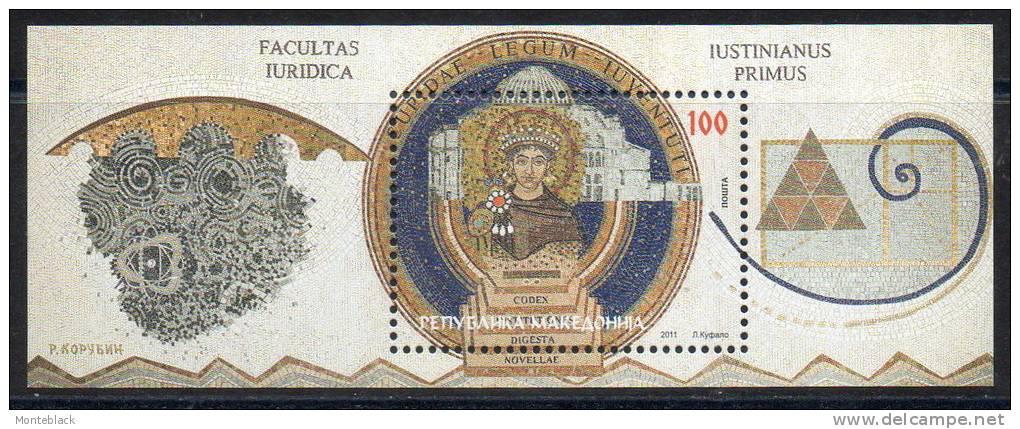Македония 2011 Император Юстиниан Юстиция Правосудие блок**