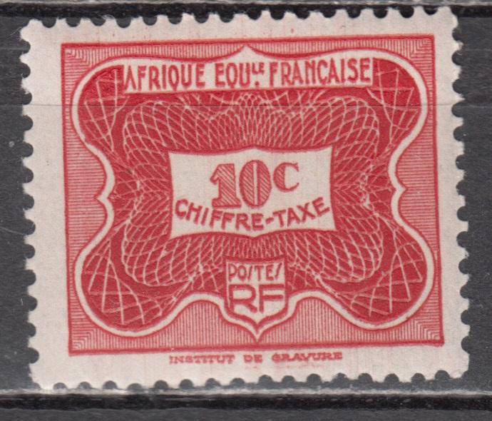 Французская Экваториальная Африка 1947 Mi12 MNH порто