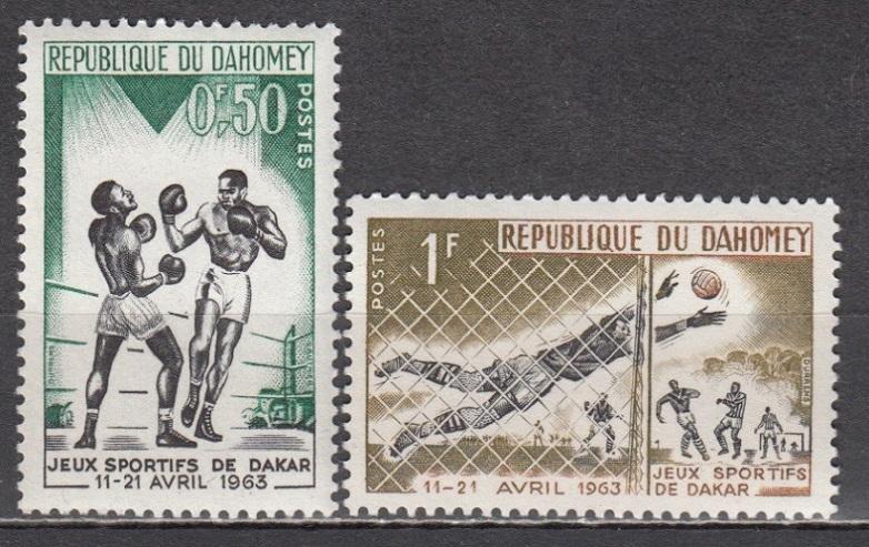 Дагомея 1963 спортивные игры в Дакаре Mi213,214 MNH