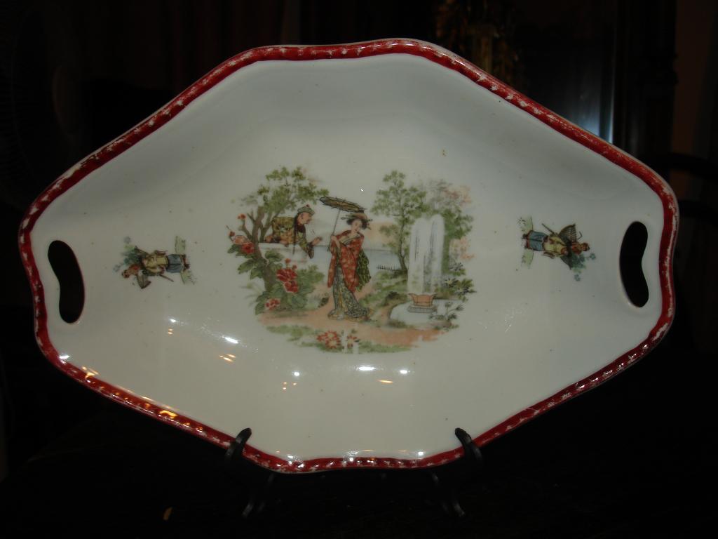 ХЛЕБНИЦА,шинуазри,фарфор,Кузнецов без клейма,н.20в 
